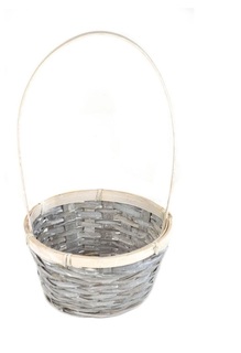 Корзина универсальная Азалия Декор плетеная 17x10,5x33 см серая