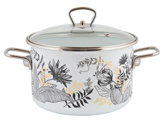 Кастрюля эмалированная 4,0л Botany ТМ Appetite 1SD205S No Brand