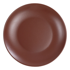 Тарелка десертная Keramika Alfa 21 см темно-коричневая