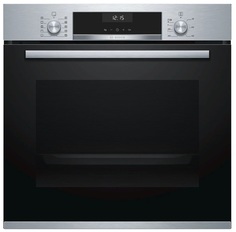 Встраиваемый электрический духовой шкаф Bosch HBG517CS1S серебристый, черный