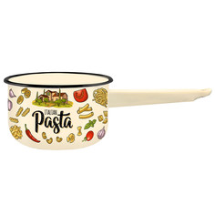 Ковш Appetite Pasta Italian эмаль 1,5л цил без кр