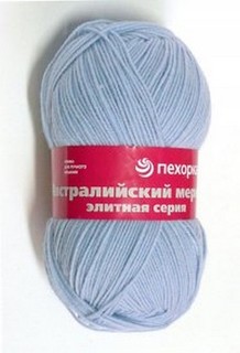 Пряжа Пехорская Австралийский меринос 5 шт. в упак. цвет ярк.незабудка ПЕХ.АВСТР. Пехорка