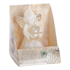 Свеча декоративная фигурная Bartek Candles Маленький ангел в коробочке 7 см