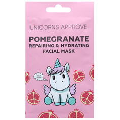 Маска для лица Unicorns Approve с экстрактом граната Восстанавливающая и увлажняющая 22мл