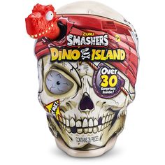 Игровой набор ZURU Smashers Dino Island, сюрприз в яйце, Giant Skull, 7488