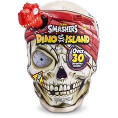 Игровой набор ZURU Smashers Dino Island, сюрприз в яйце, Giant Skull, 7488