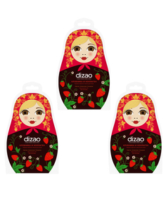 Маска-лифтинг Dizao Клубника и коллаген 3 шт