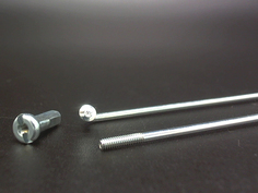Спицы оцинкованные 2,0мм 14GX110мм с ниппелями 1/2", 144 шт. TBS