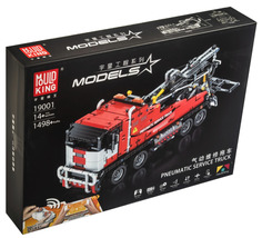 Конструктор MOULD KING 19001 Пневматический эвакуатор грузовиков с ДУ, 14+, 1 498 дет.