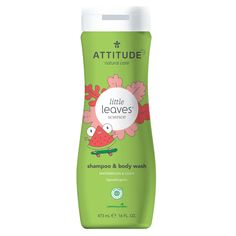 Детский шампунь-гель ATTITUDE Little Leaves арбуз и кокос, 473 мл., 41017