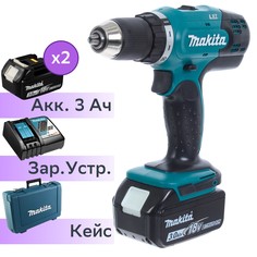 Акк. безударная дрель-шуруповерт Makita DDF453RFE