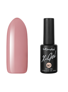 Гель лак для ногтей In’Garden X-Gel N° 67 бежево-коричневый плотный 8 мл Ingarden