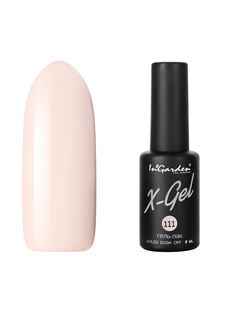 Гель лак для ногтей In’Garden X-Gel N° 111 шеллак пастельный оранжевый плотный 8 мл Ingarden