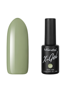 Гель лак для ногтей In’Garden X-Gel N° 127 пастельный зеленый плотный 8 мл Ingarden