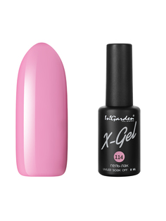Гель лак для ногтей In’Garden X-Gel N° 114 пастельно-розовый плотный 8 мл Ingarden