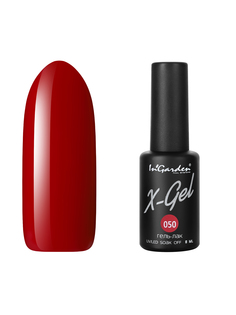 Гель лак для ногтей In’Garden X-Gel N° 50 цвета спелой вишни плотный 8 мл Ingarden