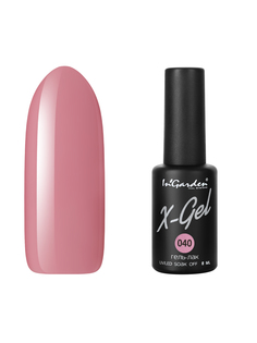 Гель лак для ногтей In’Garden X-Gel N° 40 бежевый плотный 8 мл Ingarden