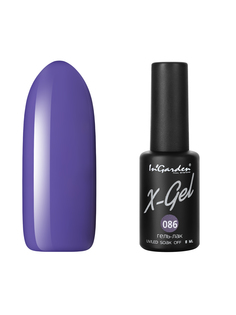 Гель лак для ногтей In’Garden X-Gel N° 86 ярко-сиреневый плотный 8 мл Ingarden