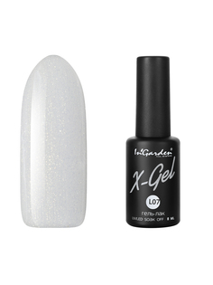 Гель лак для ногтей In’Garden X-Gel N° L7 прозрачно-молочный плотный 8 мл Ingarden
