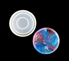 Большая силиконовая форма для Петри Круг с бортиками, Resin Pro 19227-19232