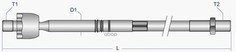 Тяга Рулевая Без Нак.Vw Sharan/Ford Galaxy/Seat Moog арт. VO-AX-0358