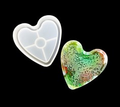 Большая силиконовая форма для Петри Сердце с бортиками, Resin Pro 19227-19233