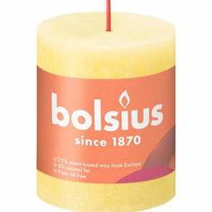Свеча декоративная Bolsius Rustic Shine 10x5 см солнечно-желтый