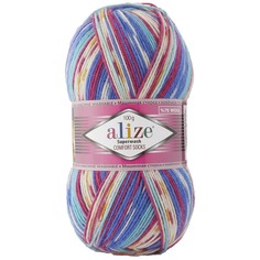 Пряжа Superwash comfort socks 75% шерсть, 25% полиамид 420м/100гр (7654) Alize