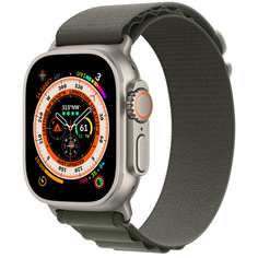 Умные часы Apple Watch Ultra GPS + Cellular 49мм Titanium Case with Green Alpine Loop MQEW