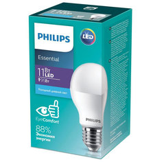 Лампа светодиодная Philips 11 Вт E27 грушевидная 6500 К холодный белый свет, 984763