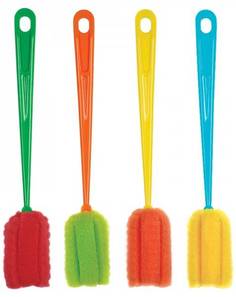 Ершик для мытья бутылок Пома с губкой в ассортименте