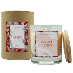 Свеча ароматическая gifting, Карамель и яблоко, 40 ч Ambientair