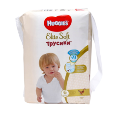 Трусики-подгузники Huggies Elite Soft 6 (16-22 кг) 32 шт. 9401489