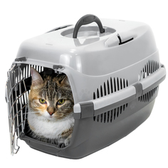 Переноска PetTails, серия "Спутник-1" (до 9 кг) 43 х 29 х 27,5см серая