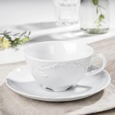 Чайная пара Rococo, 220 мл, блюдце d=15,7 см No Brand