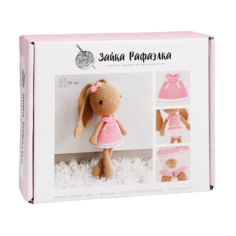 Мягкая игрушка Зайка Рафаэлка набор для вязания 12 см × 4 см × 10 см Арт Узор