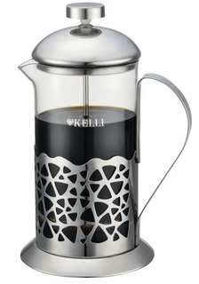 Френч-пресс Kelli KL-3071 (0,35 л) серебристый