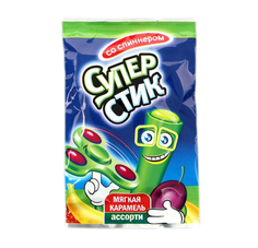 Мягкая карамель Супер стик со спиннером, 5 г Канди клаб