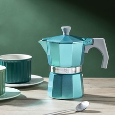 Кофеварка гейзерная Magistro Azure, на 3 чашки, 150 мл No Brand