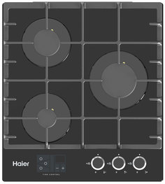 Встраиваемая варочная панель газовая Haier HHX-G53CNSB черный
