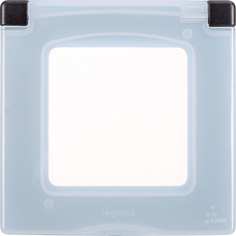 Рамка Legrand с защитной крышкой IP 44 - INSPIRIA - антрацит 673923