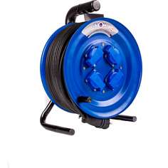 Силовой удлинитель на металлической катушке АТЛАНТ АТОМ КГ 4000 Вт 50м IP 44 (с заземление Atlant