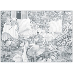 Невская палитра Сонет, "На террасе", 30х40 см