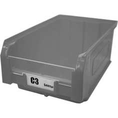 Ящик СТАРКИТ пластиковый, 9,4л, серый C3-GR-2