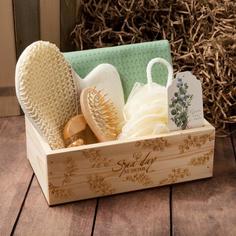Набор подарочный "Spa day" полотенце и аксессуары No Brand