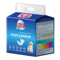 Подгузники для кошек и собак Cliny, L