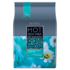 Воск для депиляции Italwax Азулен, пленочный, в гранулах, горячий, для удаления волос 1 кг