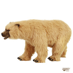 Реалистичная мягкая игрушка Hansa Creation Сирийский медведь - банкетка, 110 см