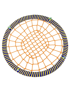 Подвесные Качели гнездо размер 80 см КТ/РГ/80/72/16/8/Ж/С-О/КГ Jinn