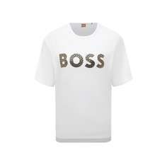 Хлопковая футболка BOSS